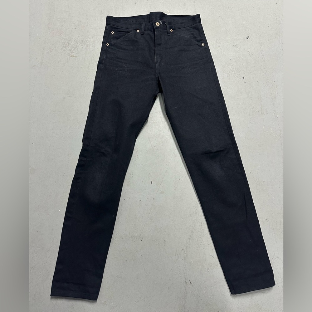 Union Made Selvedge Jeans Men Denim Pants Japanese Black Adjustable Waist 32x32